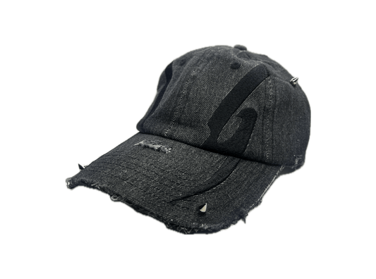 Destoyed Denim Hat